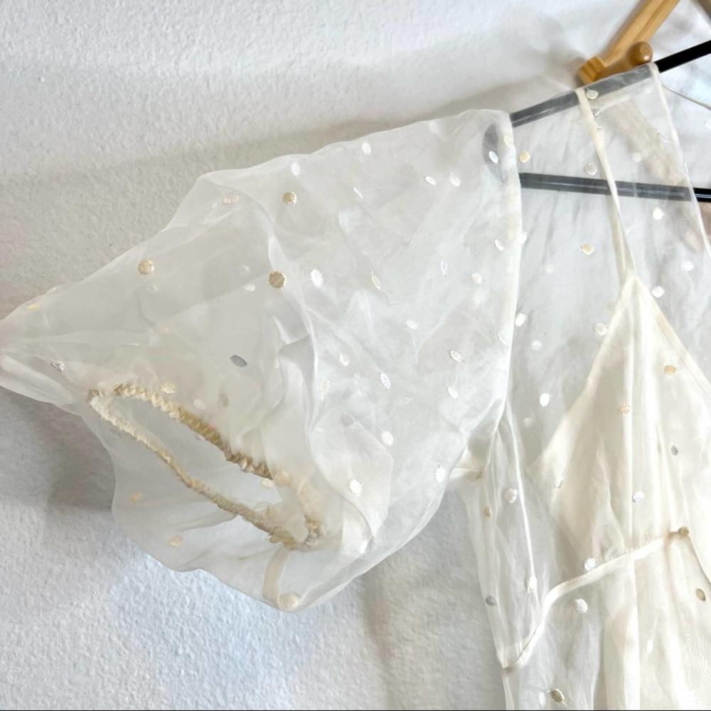 Olivia Von Halle Delphine Sheer Dress - Picture 10 of 15
